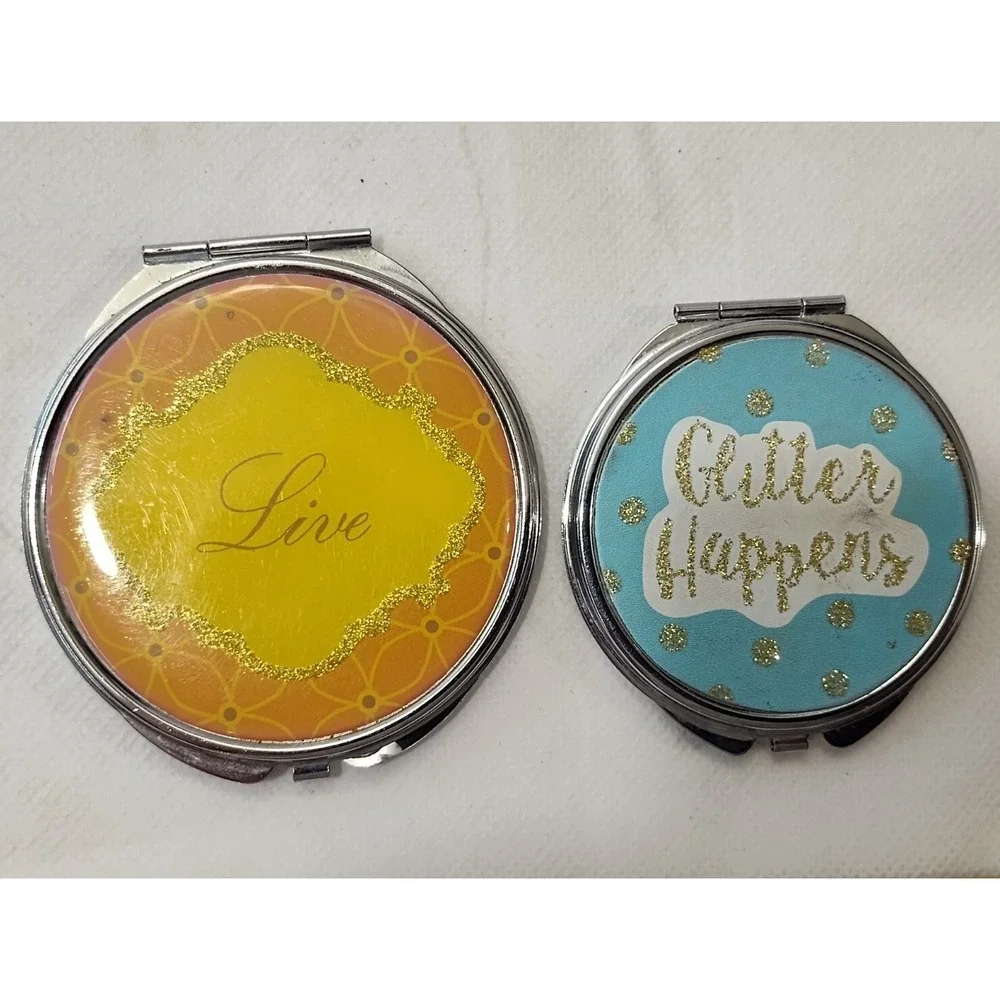 Cosmetic Holder Pocket Handbag LOT-2 MIRROR women wallet Purses SEE B44.3GA1494